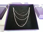 Set of 3 Sterling Silver 18” Necklaces 