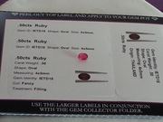 Ruby Certified Gemstone .50cts